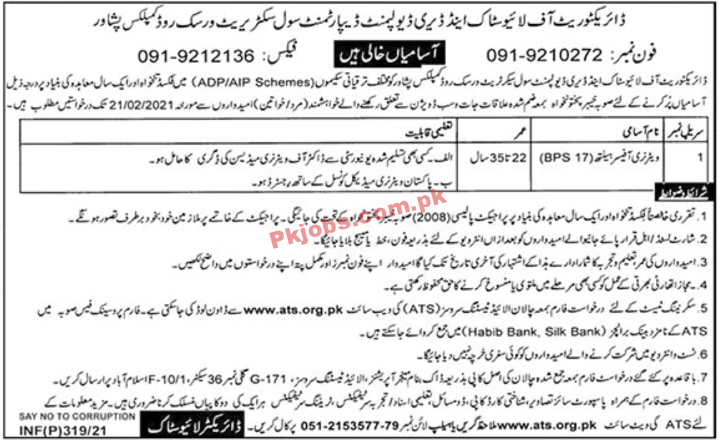 Jobs in Lifestock & Dairy Development Department