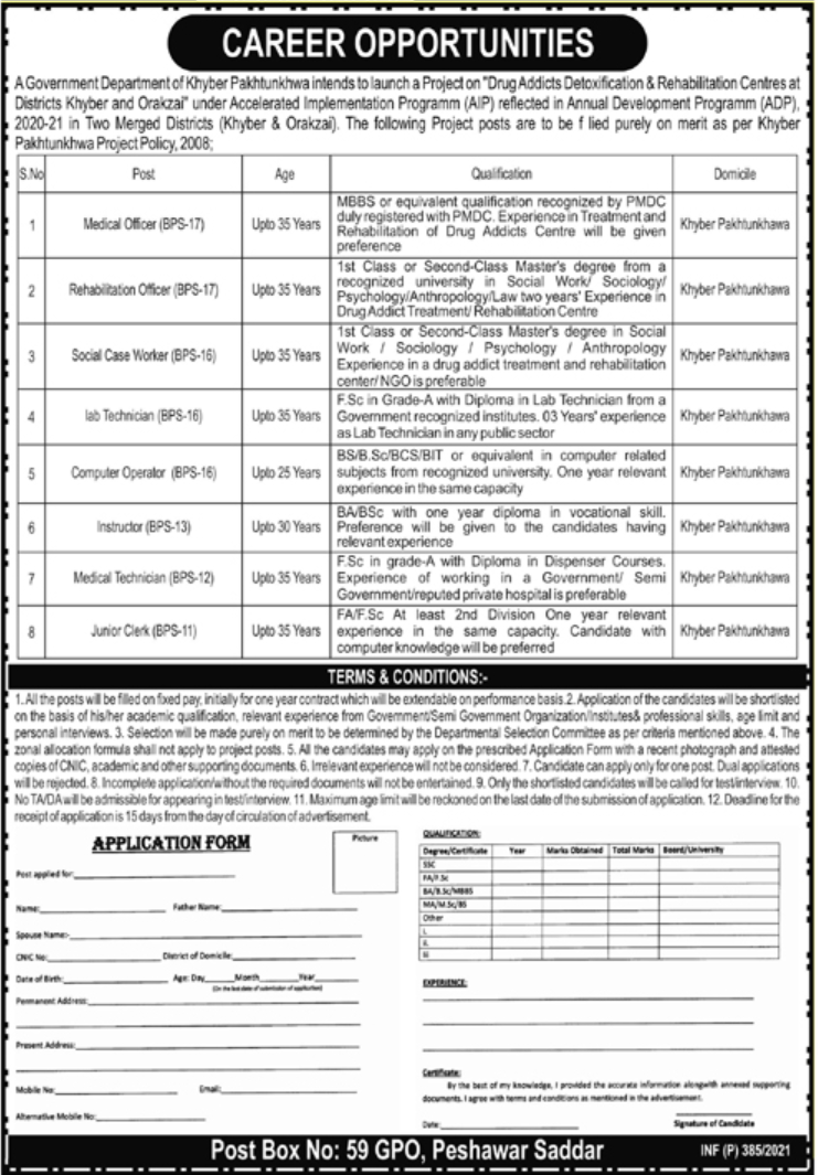 Jobs in Government Department of KPK