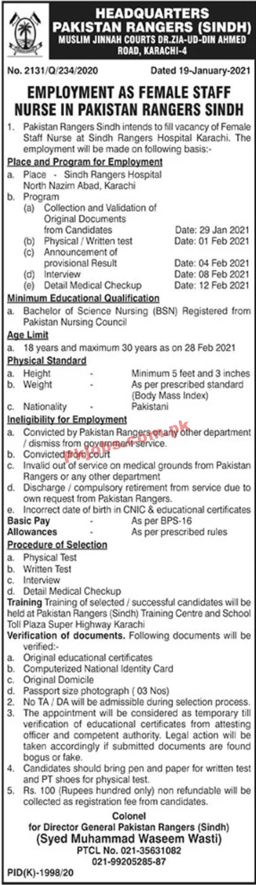 Latest Paperpk Jobs in Pakistan Rangers