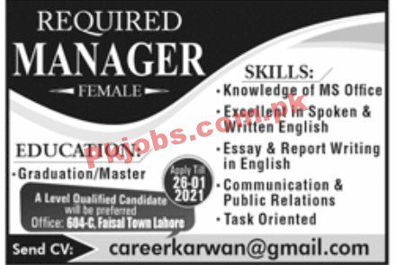 Latest Paperpk Jobs in Private Office Lahore
