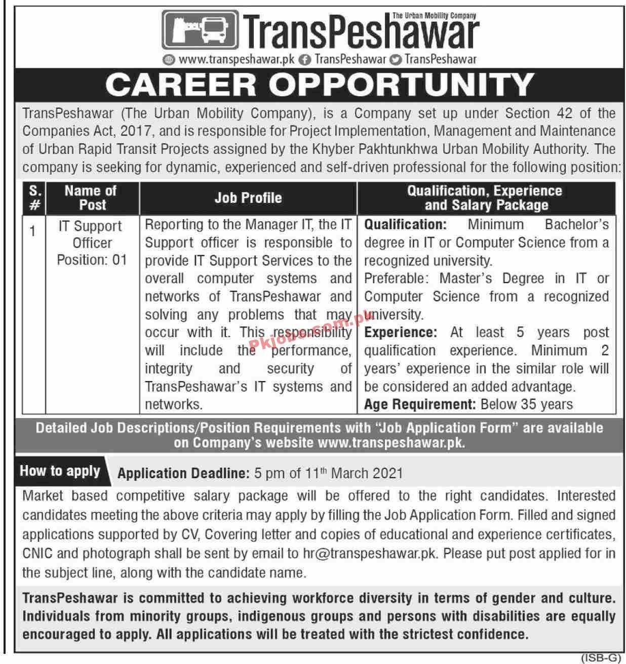 Jobs in TransPeshawar