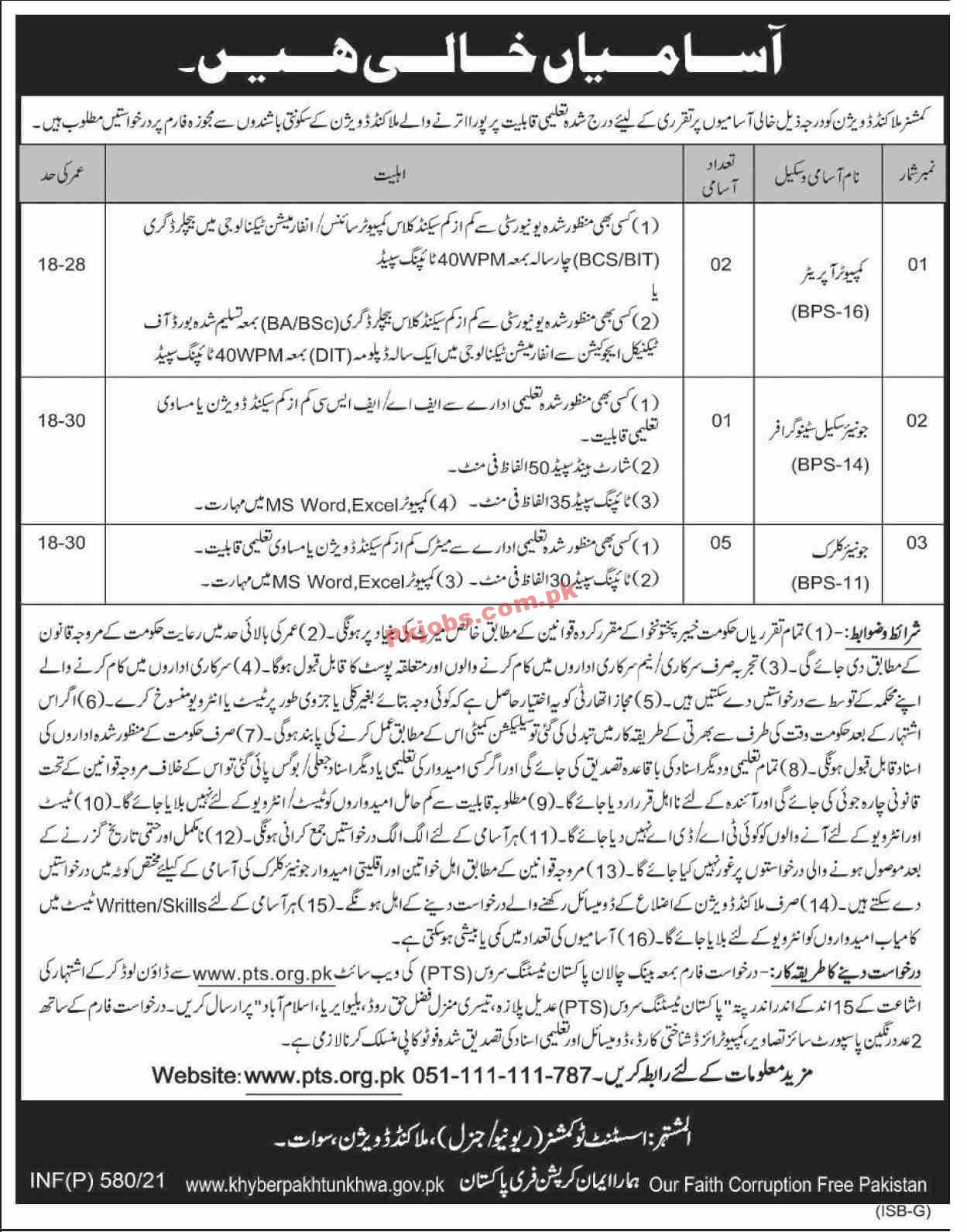 Jobs in Government of KPK