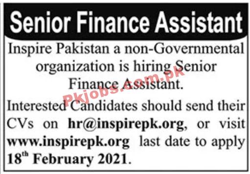 Jobs in Inspire Pakistan Non Governmental Organization