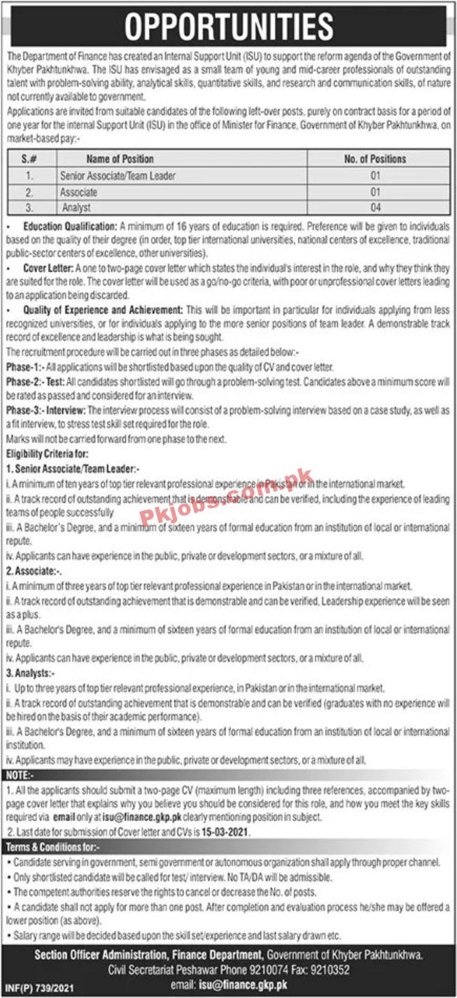 Jobs in The Department of Finance