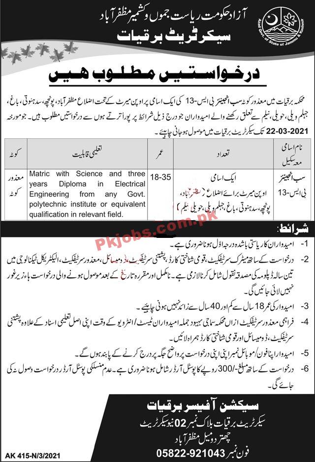 Electricity Department Latest Advertisement PK Jobs 2021