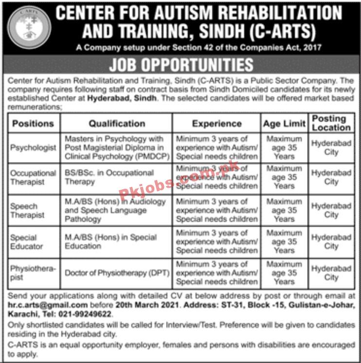 Jobs in Center for Autism Rehabilitation and Training