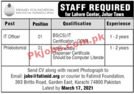 Jobs in FATIMID Foundation