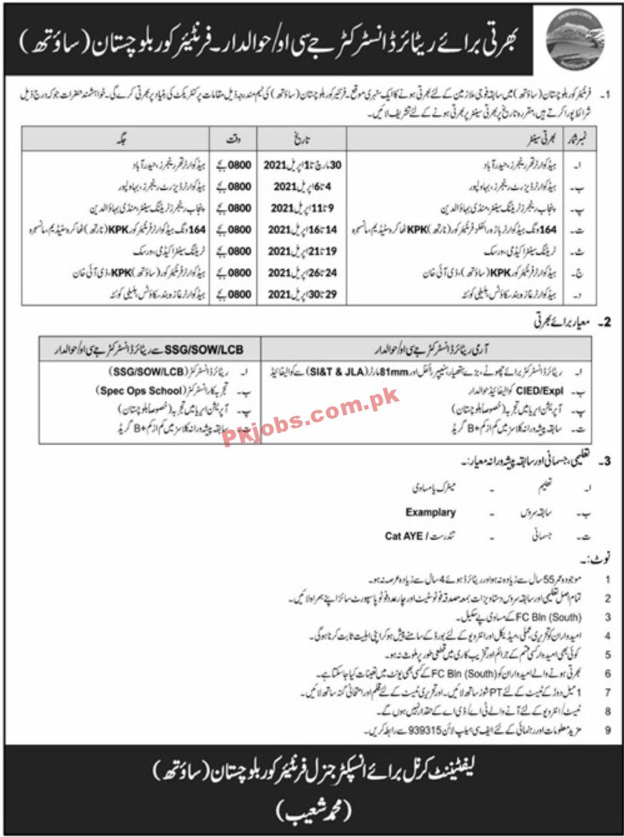 Jobs in Frontier Core Balochistan South