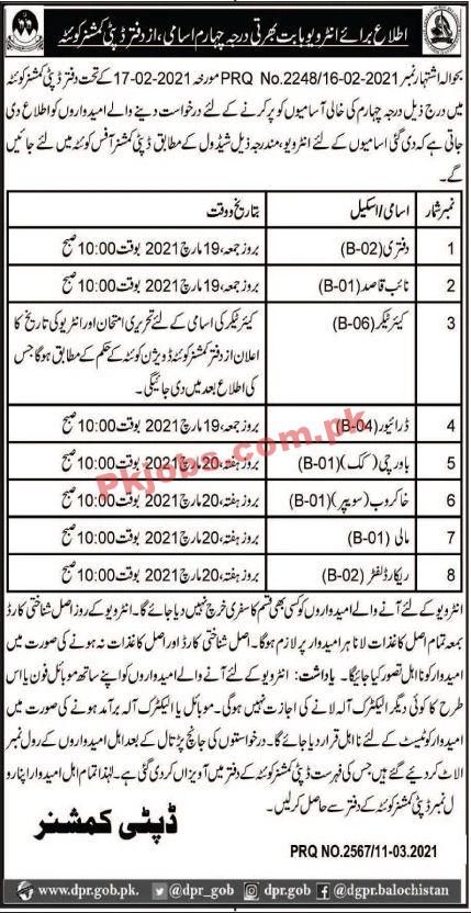 Jobs in Government of Balochistan