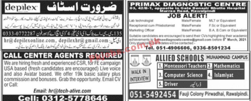 Jobs in Jang Newspaper Islamabad