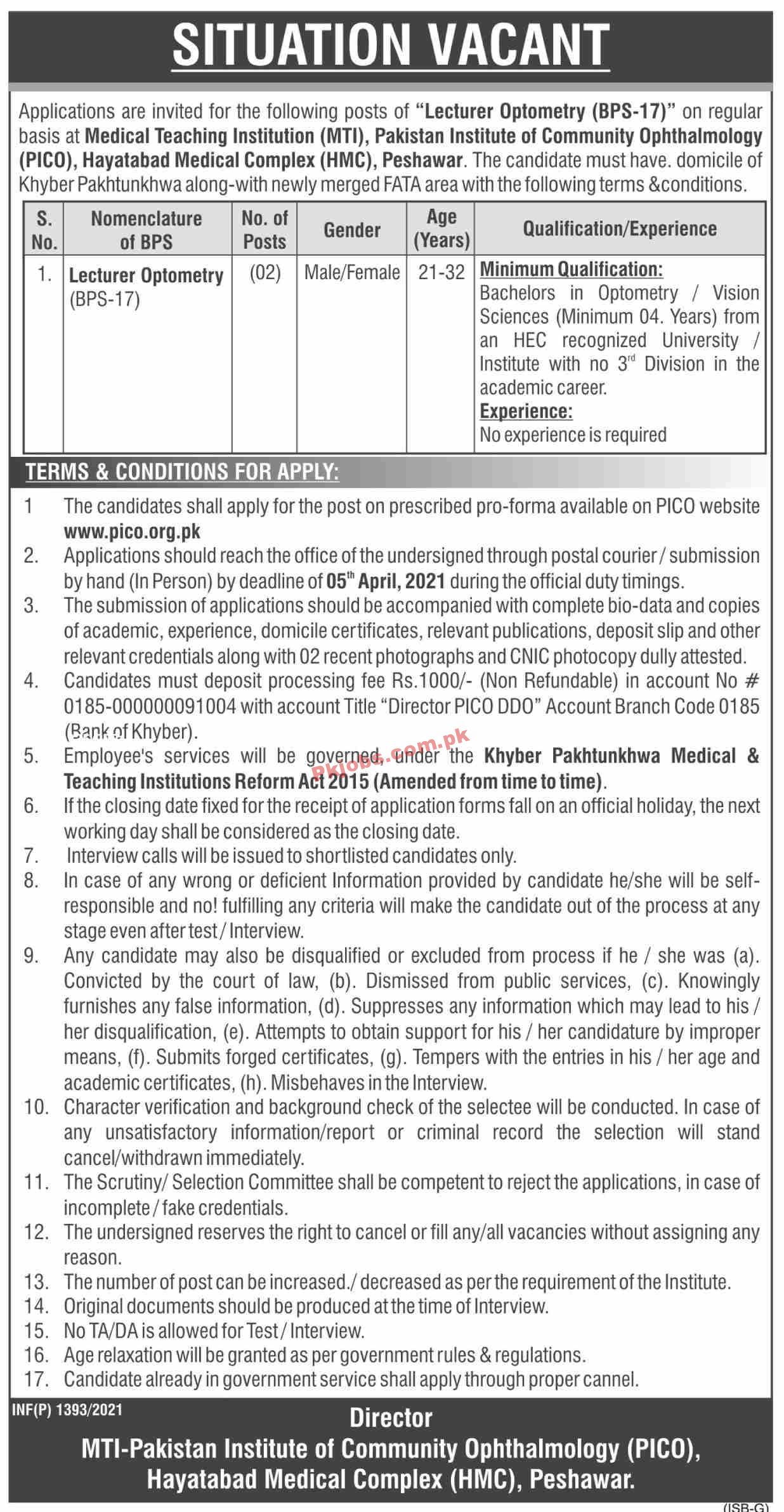 Jobs in Medical Teaching Institution MTI