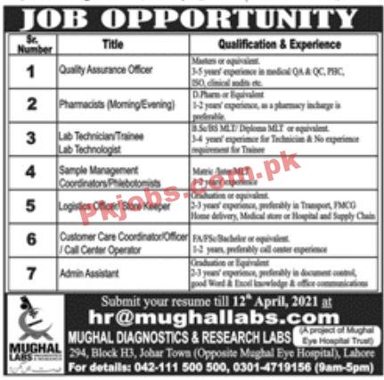 Jobs in Mughal Labs