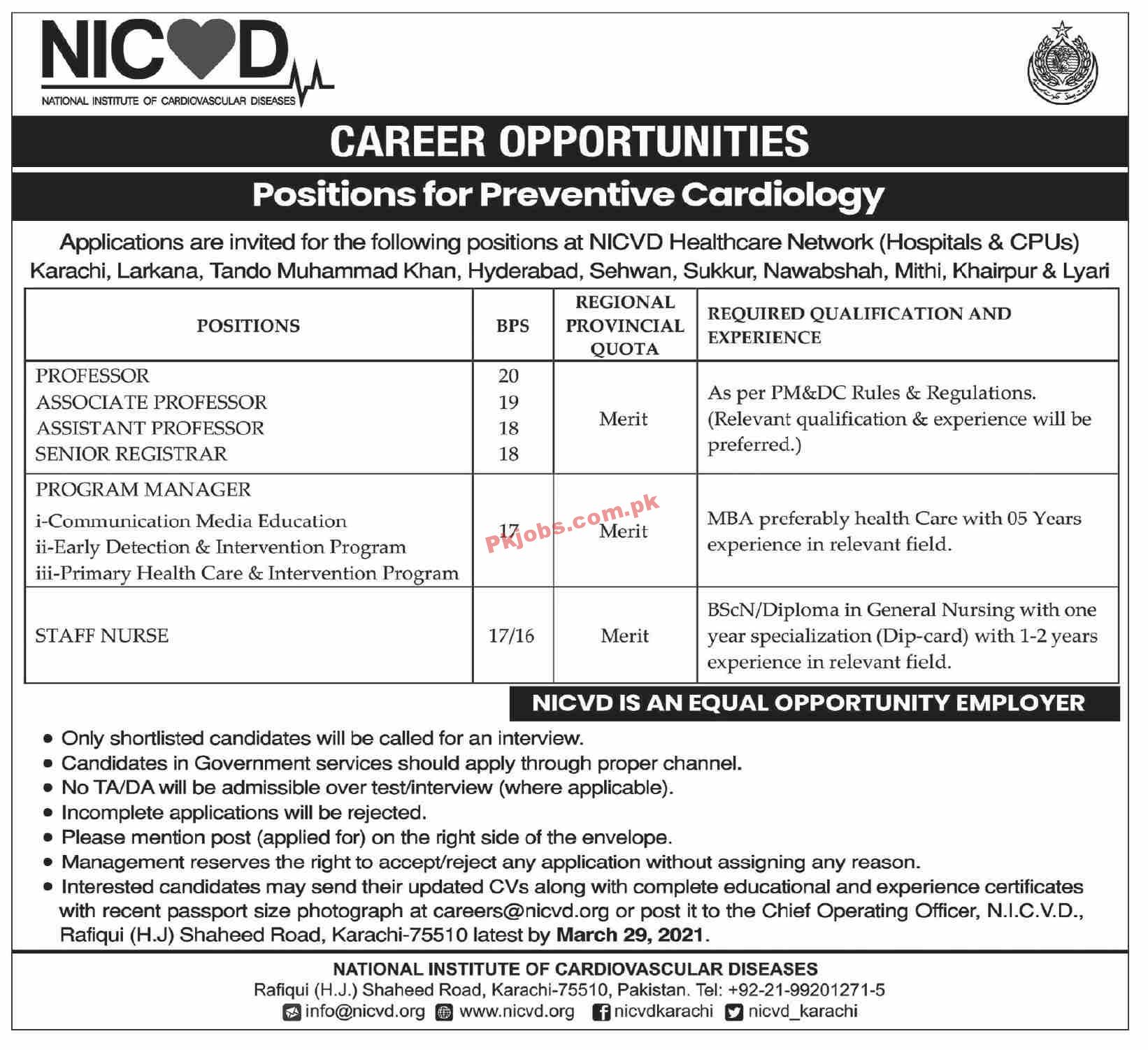 Jobs in NICVD