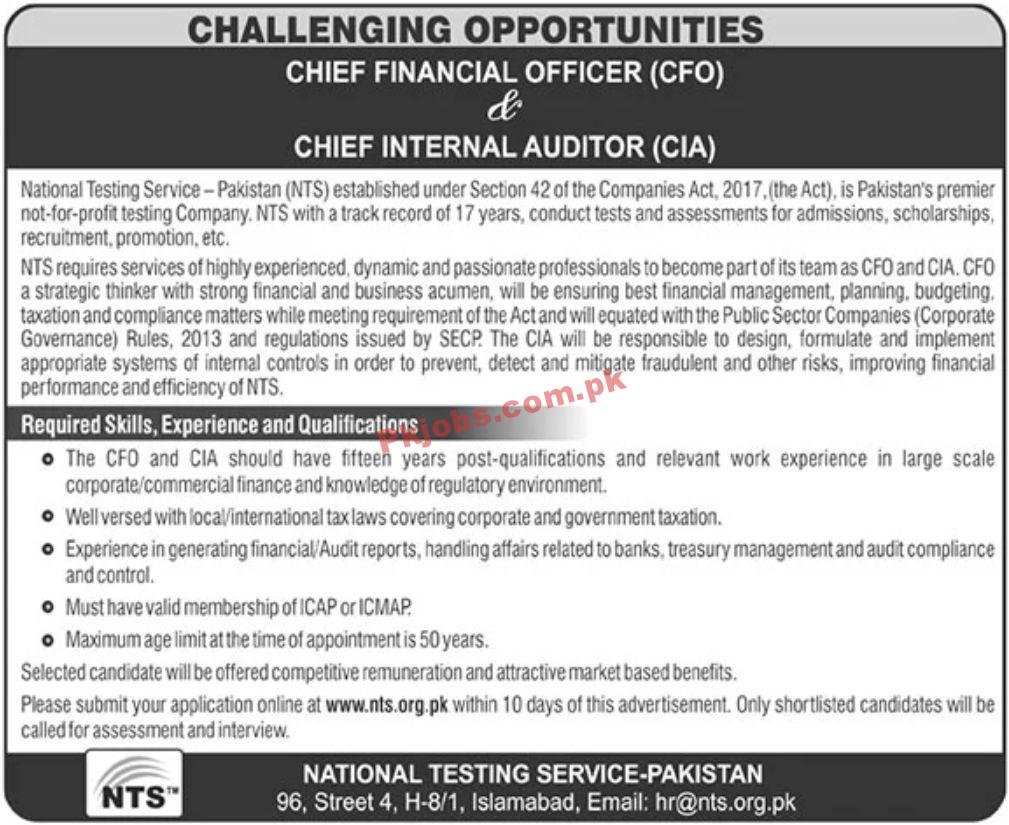 Jobs in National Testing Service Pakistan