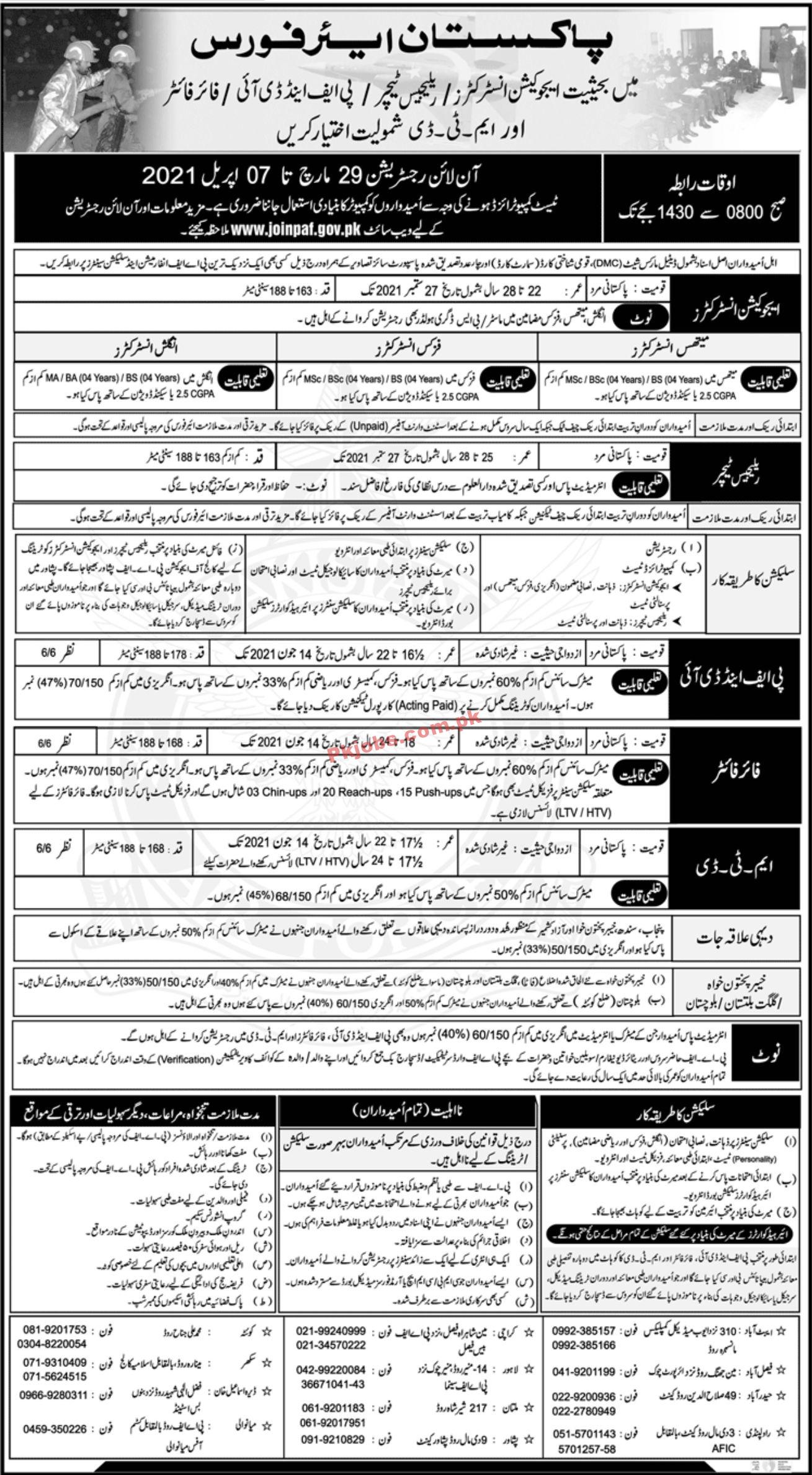 Jobs in PAF Pakistan Air Force