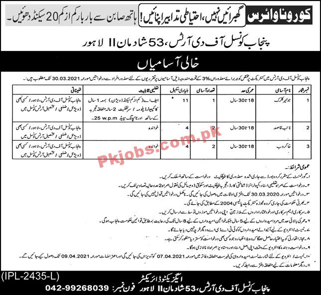 Jobs in Punjab Council of the Arts