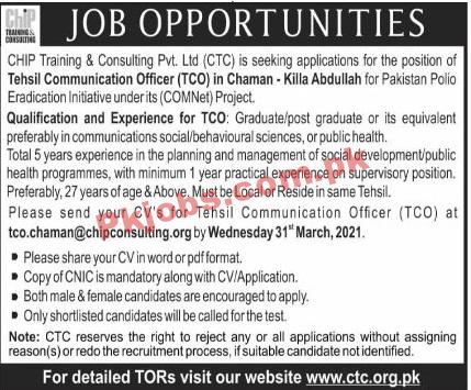 Pakistan Polio Eradication Initiative PK Jobs 2021