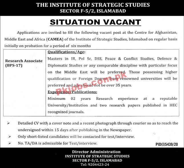 Jobs in The Institute of Strategic Studies