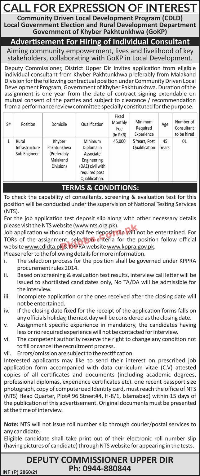 Local Government Elections & Rural Development Department PK Jobs 2021