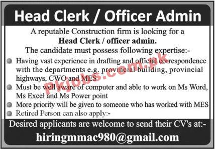 Jobs in Construction Firm