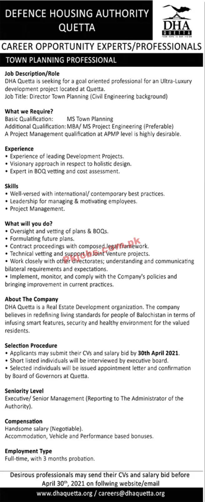 Jobs in DHA