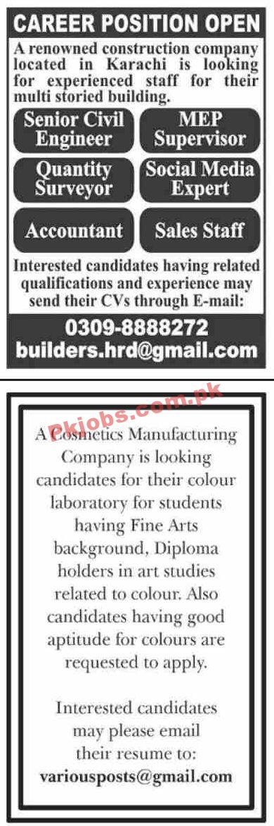 Jobs in Dawn Newspaper Jobs 11 April