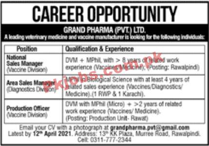 Jobs in Grand Pharma Pvt Ltd