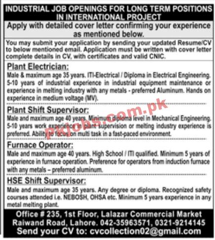 Jobs in Private Sector Lahore