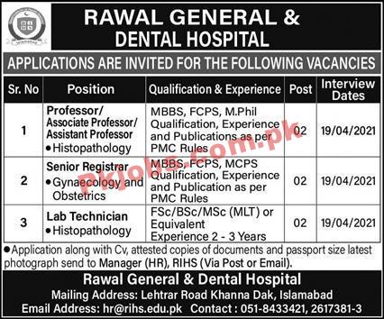 Jobs in Rawal General & Dental Hospital