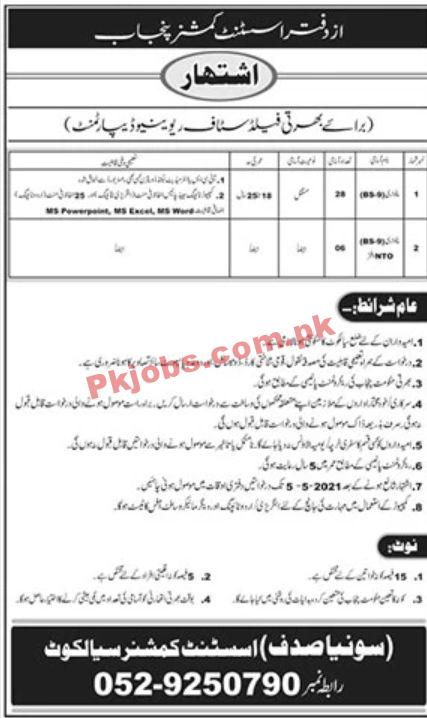 Jobs in Revenue Department Punjab