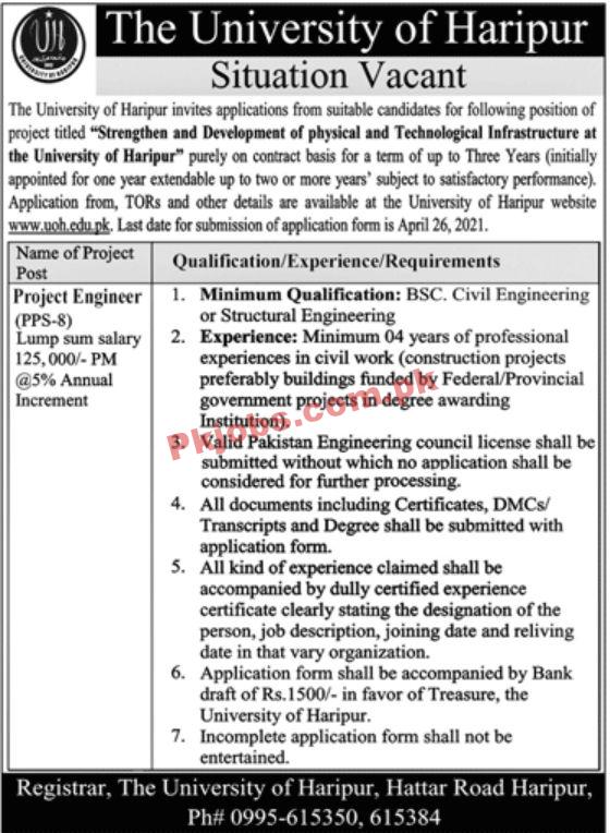 Jobs in The University of Haripur