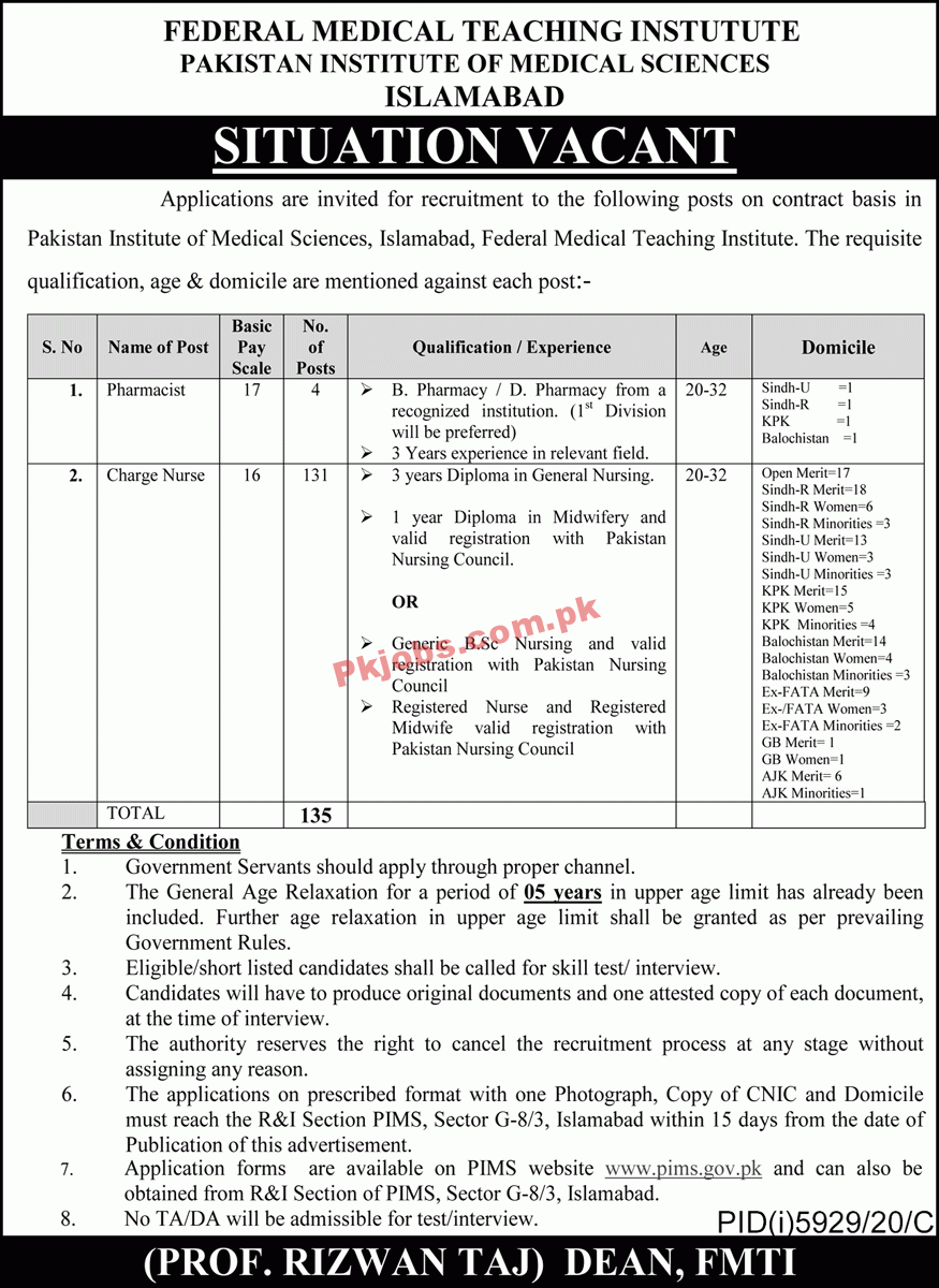 Medical Teaching Institute (MTI) Announced Latest PK Jobs 2021