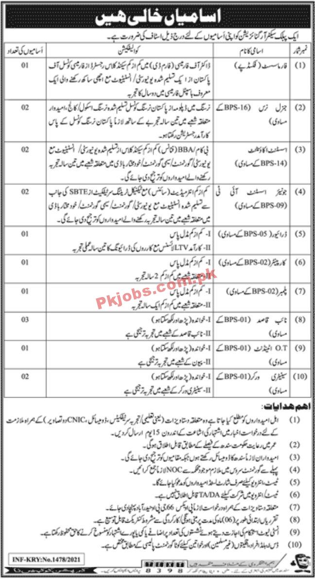 Jobs in Public Sector Organization