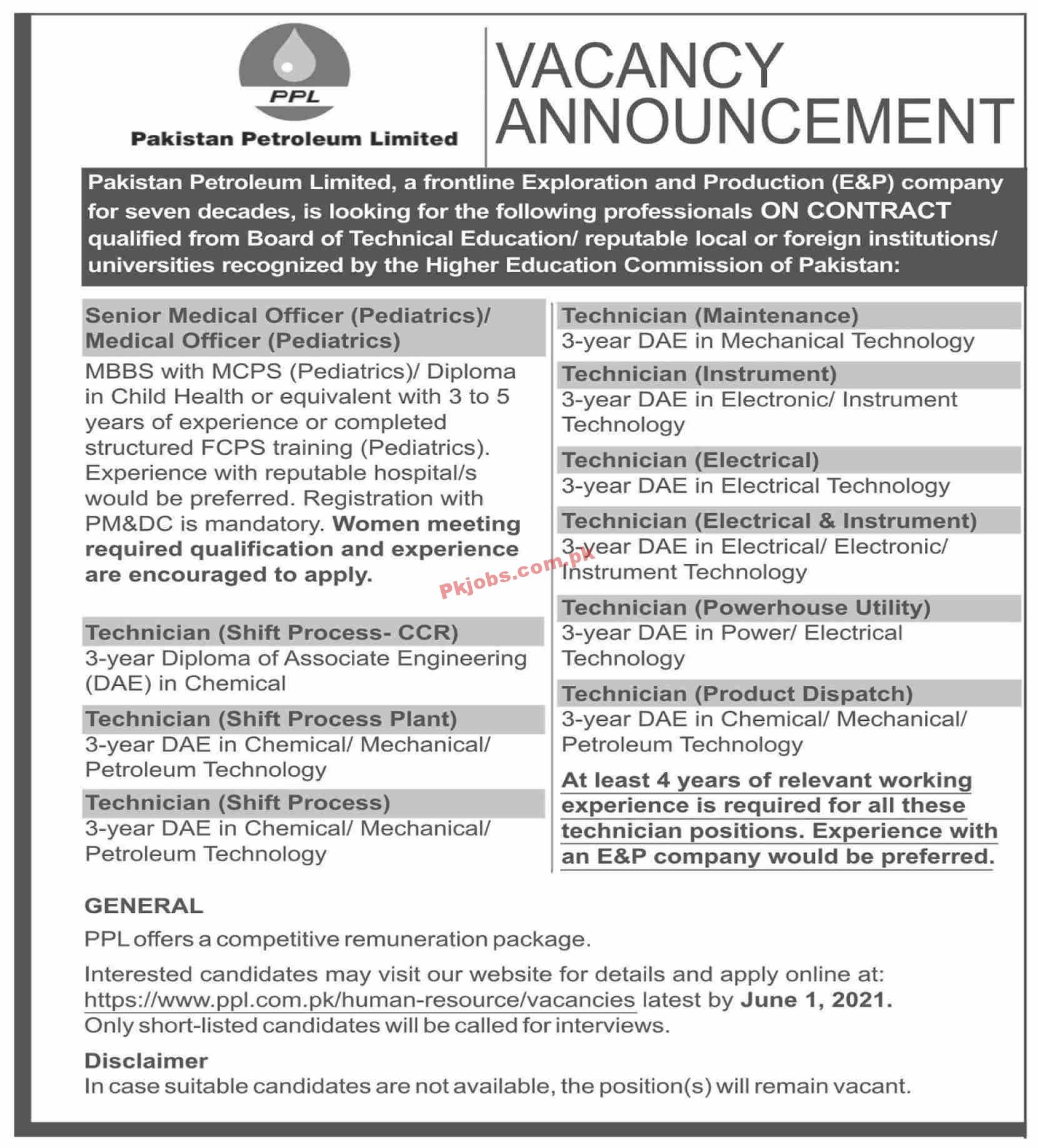 Pakistan Petroleum Limited (PPL) Management PK Jobs 2021