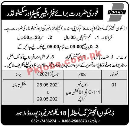 Jobs in DESCON Engineering Limited