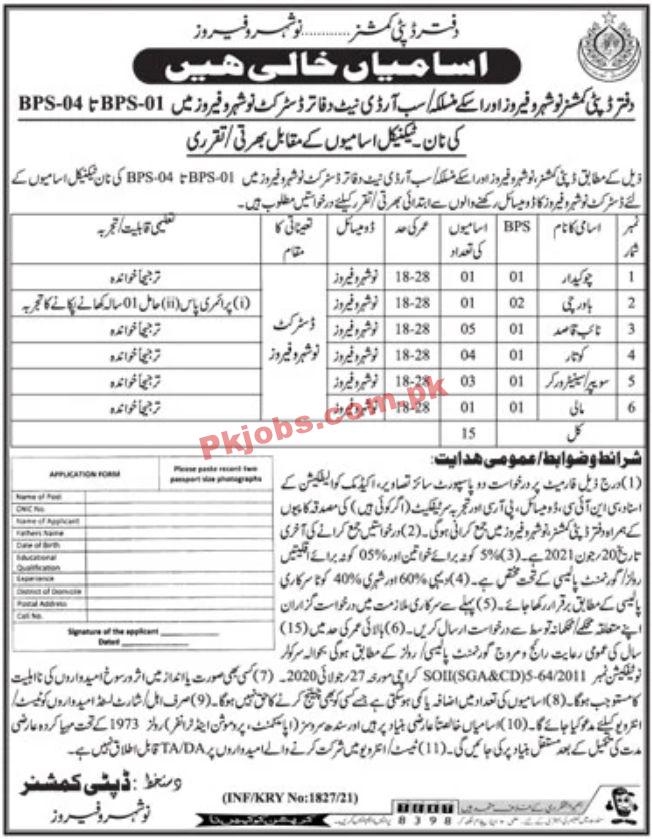 Jobs in Deputy Commissioner Nowshero Feroz