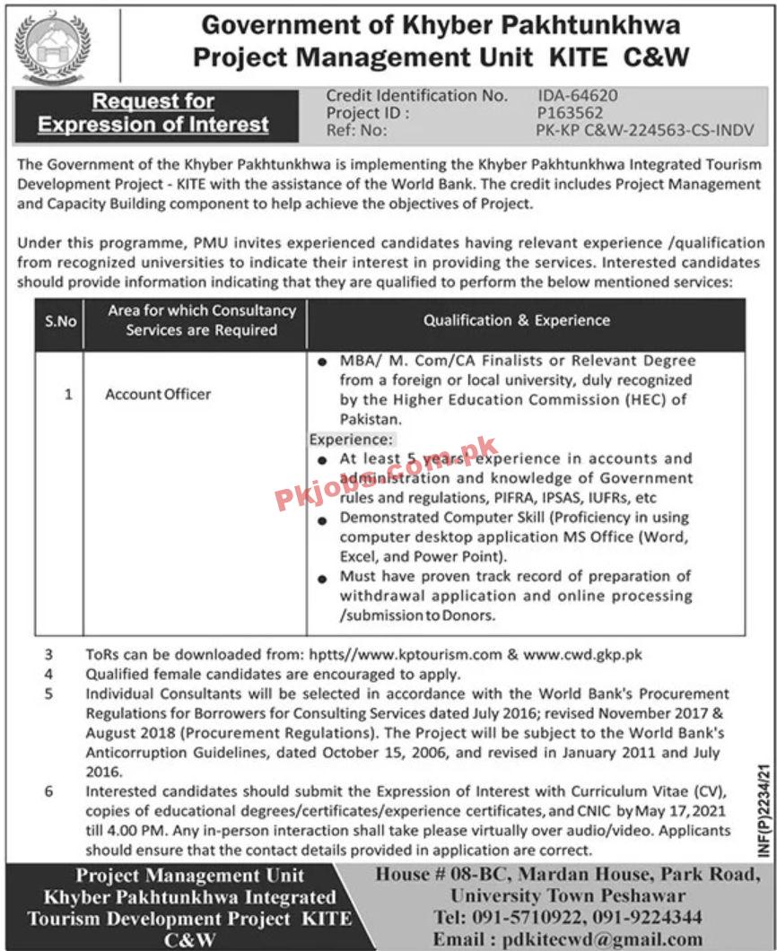 Jobs in Government of Khyber Pakhtunkhwa Project Management Unit