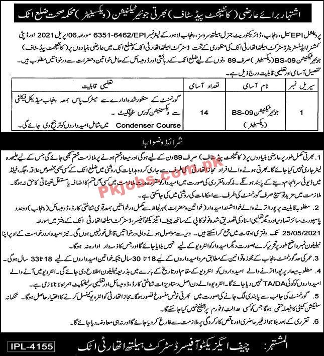 Jobs in Health Department Attock