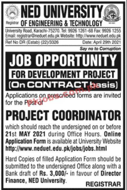 Jobs in NED University