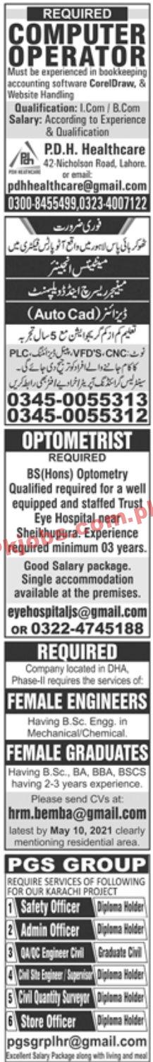 Jobs in Newspaper Jobs 02 May