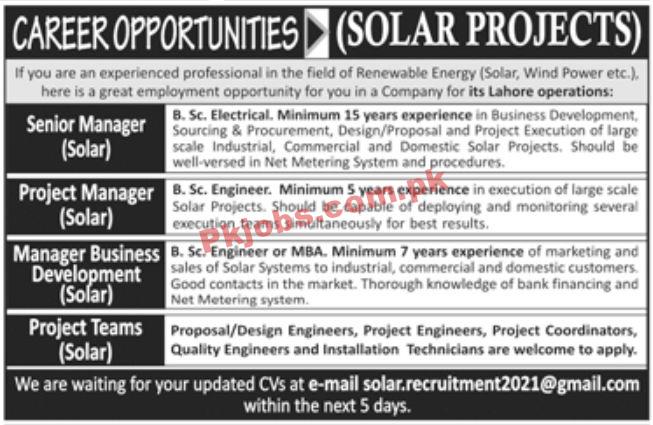 Jobs in Renewable Energy Sector