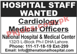 National Hospital & Medical Center Latest PK Jobs 2021