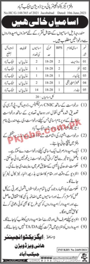 Highways Division Announced Management Staff PK Jobs 2021