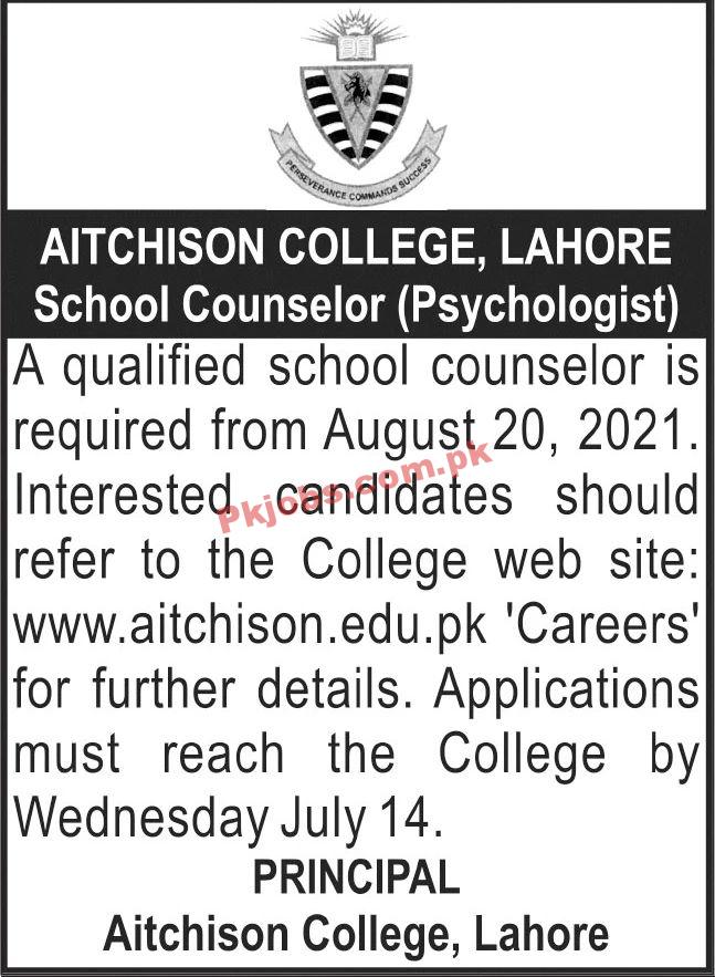 Jobs in Aitchison College Lahore