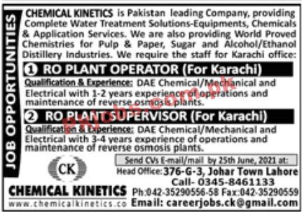 Jobs in Chemical Kinetics Lahore