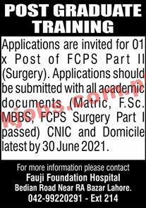 Jobs in Fauji Foundation Hospital Lahore