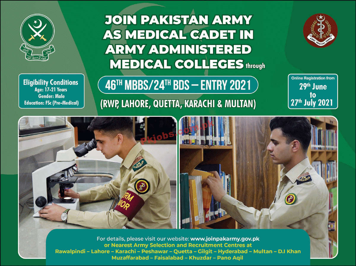 Jobs in Pak Army