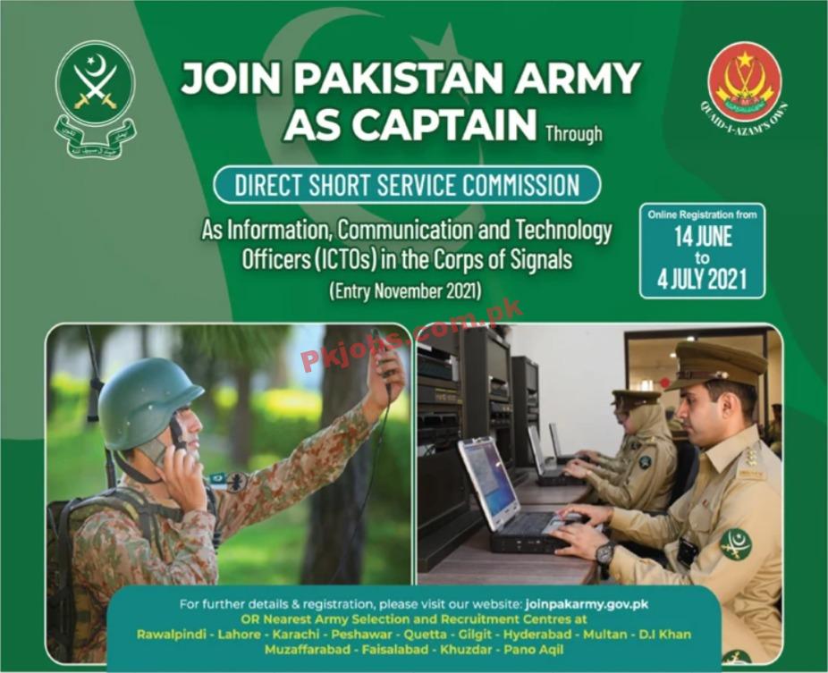 Join Pakistan Army as Captain Service Commission 2021