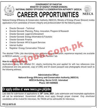 National Energy Efficiency & Conservation Authority PK Jobs 2021