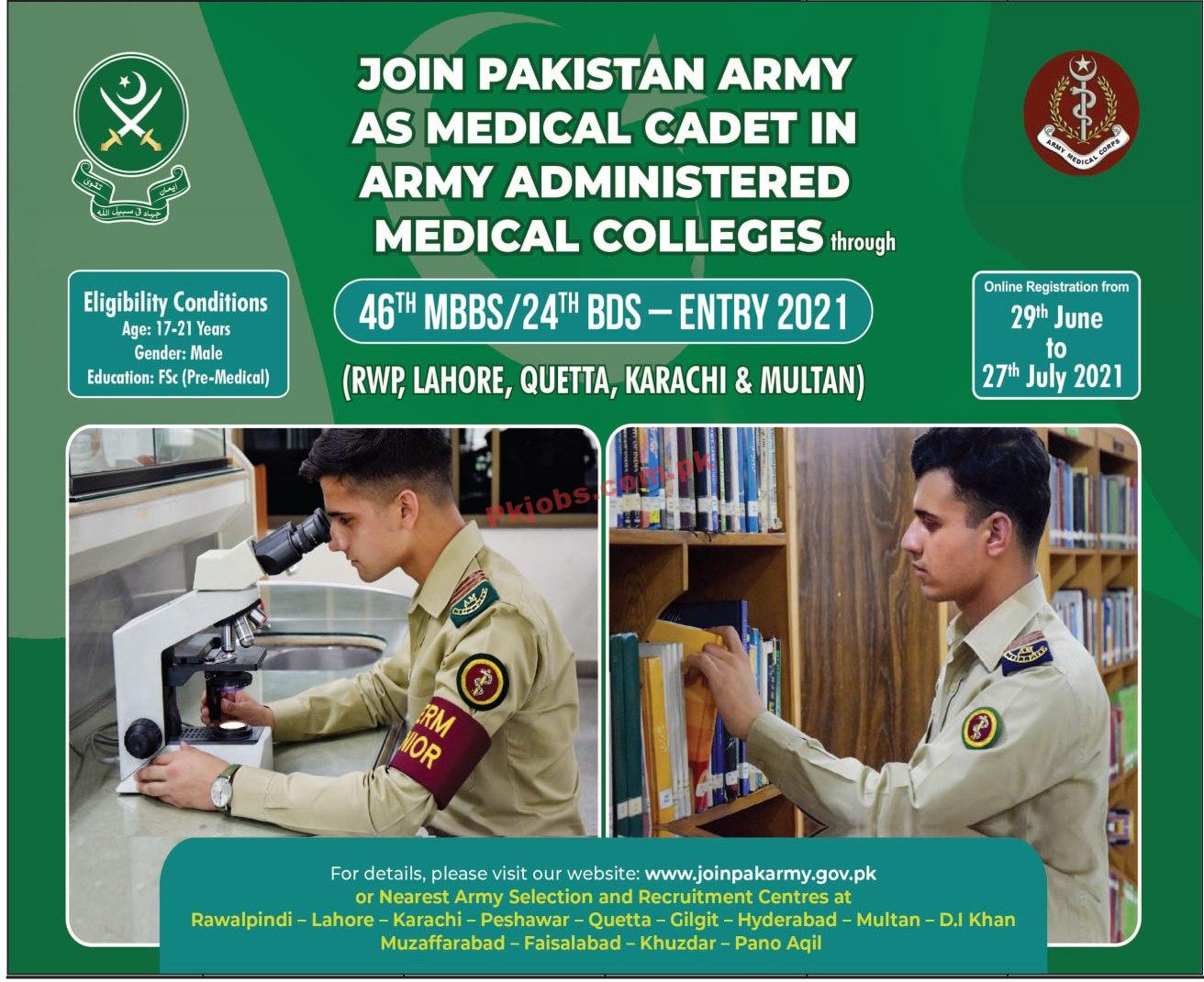 Pakistan Army Announced Latest Advertisement Batch 2021